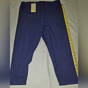 Boden Navy Blue Capri Leggings Women's size 10 UK 14 NWT New